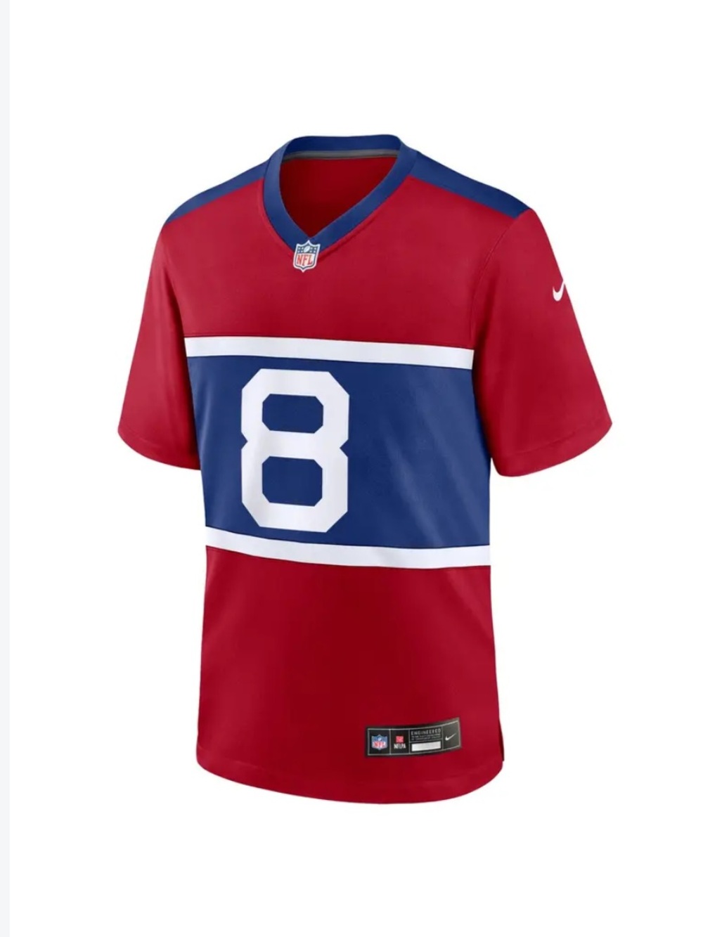 Nike New York Giants Daniel Jones Red alternate football jersey M dri fit